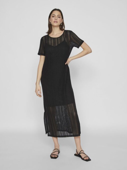 Vila Gardea O-Neck Ankle Dress Black
