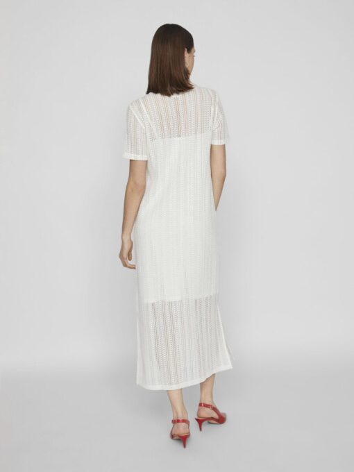 Vila Gardea O-Neck Ankle Dress Egret