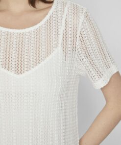 Vila Gardea O-Neck Ankle Dress Egret