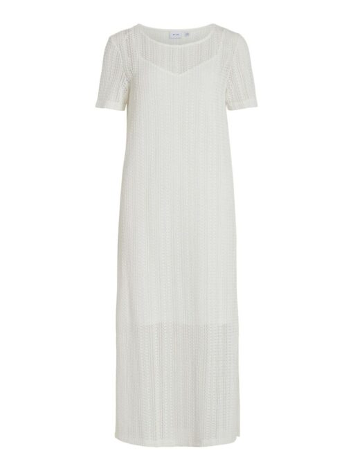 Vila Gardea O-Neck Ankle Dress Egret