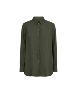 Mos Mosh Karli Linen Shirt Dusty Olive