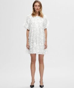 Selected Femme Alberta Dress Snow White