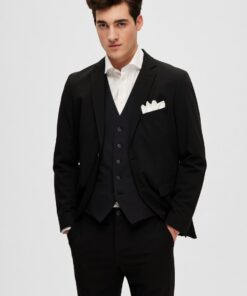 Selected Homme Slim-Liam Waistcoat Black