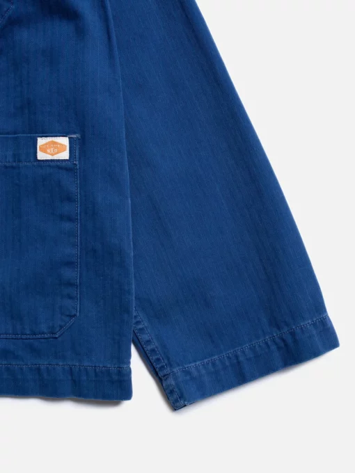 Nudie Jeans Lovis Herringbone Jacket Blue