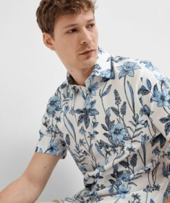 Selected Homme Slimethan Aop SS Shirt Dragonfly