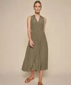 Mos Mosh Sabri SL Solida Dress Dusty Olive