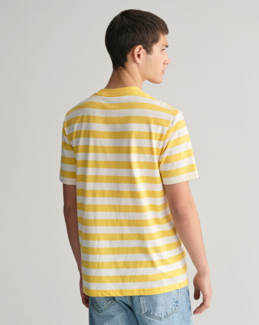 Gant Stripe SS T-shirt Smooth Yellow