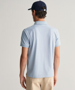 Gant Contrast Pique Polo Dove Blue