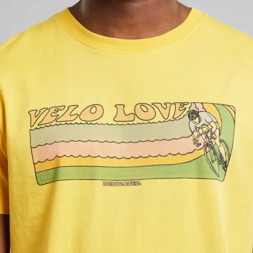 Dedicated T-shirt Stockholm Retro Velo Love Misted Yellow