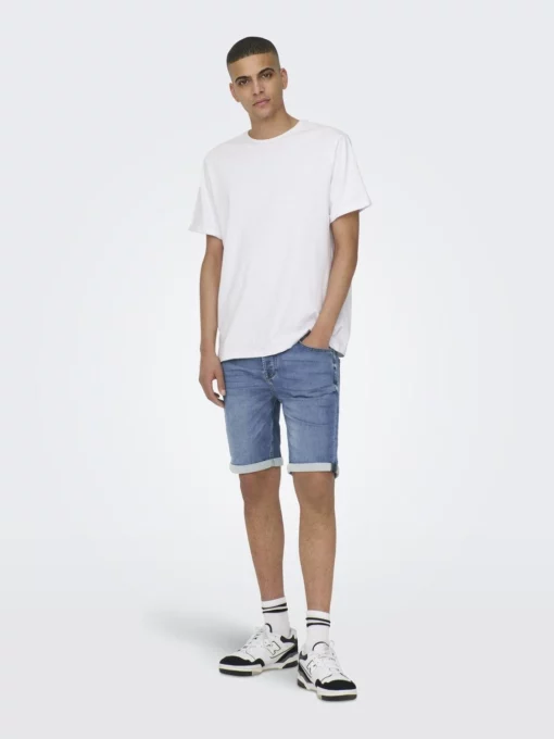 Only & Sons Ply Jog Shorts Blue