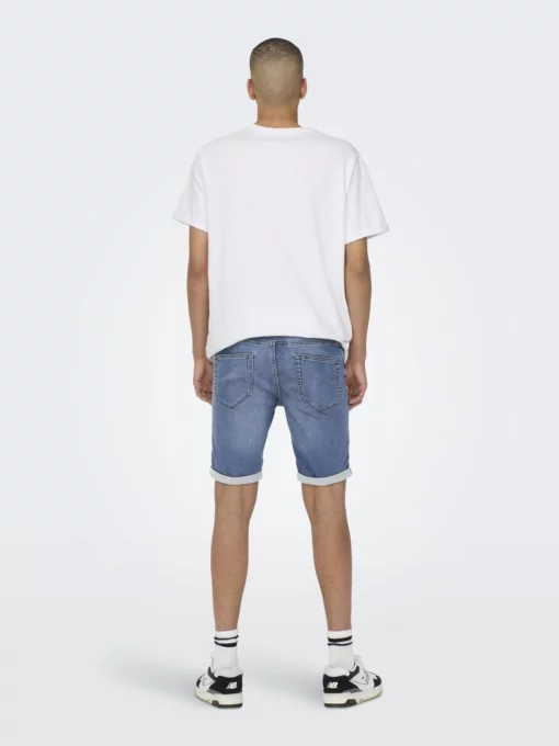 Only & Sons Ply Jog Shorts Blue