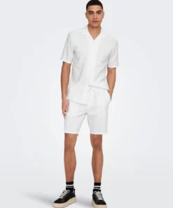 Only & Sons Linus Shorts Bright White