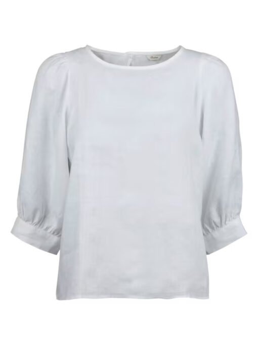 Stenströms Carmen White Linen Blouse
