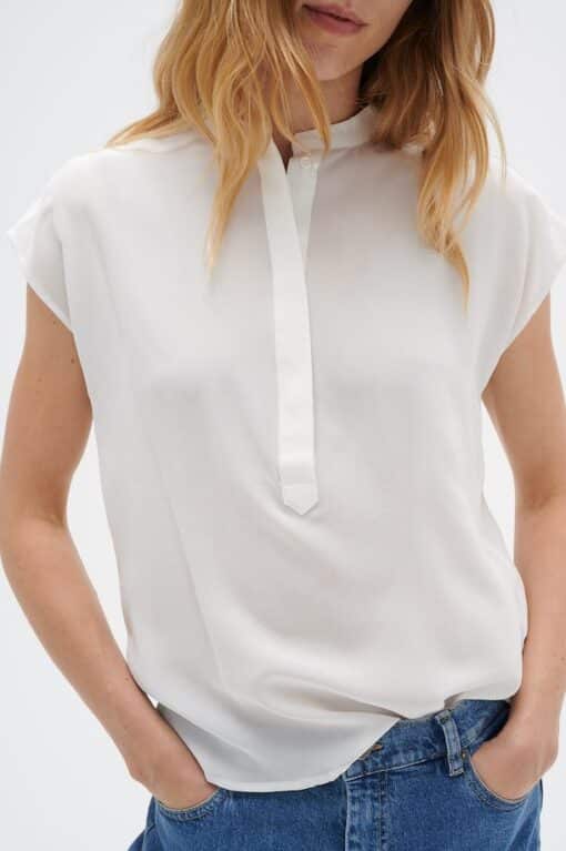 InWear LUcie Top Silk Premium White Smoke