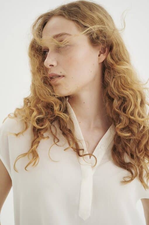 InWear LUcie Top Silk Premium White Smoke