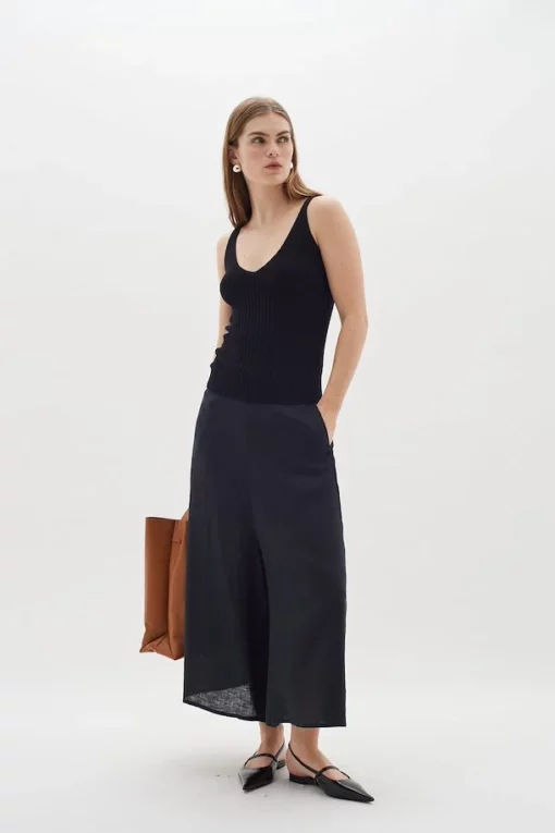 InWear Ezra Linen Pants Black