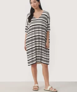 Part Two Gericka Dress Black Stripe