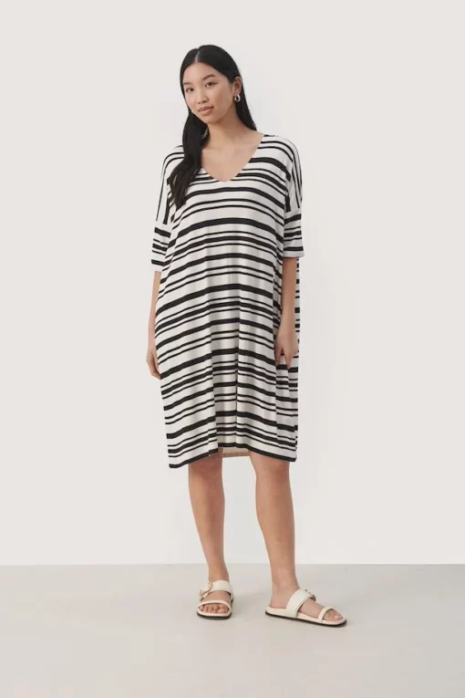 Part Two Gericka Dress Black Stripe