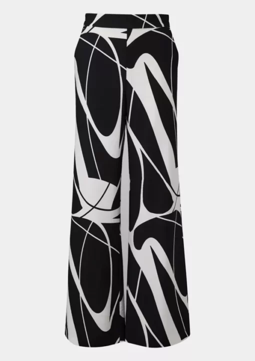 Comma, Palazzo Trousers Black