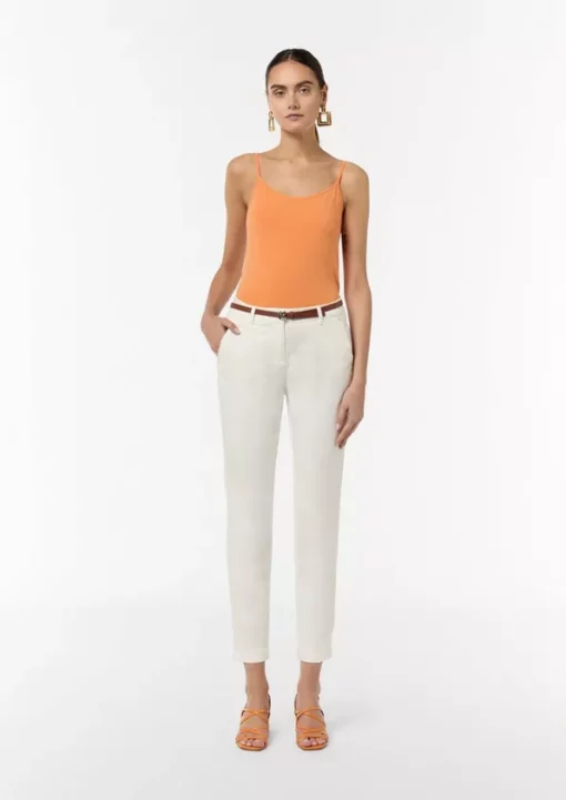 Comma, Chino Trousers White