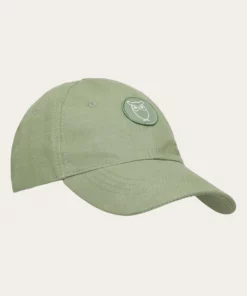 Knowledge Cotton Apparel Slub Yarn Baseball Cap Shale Green