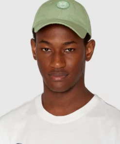 Knowledge Cotton Apparel Slub Yarn Baseball Cap Shale Green