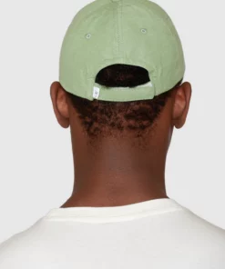 Knowledge Cotton Apparel Slub Yarn Baseball Cap Shale Green
