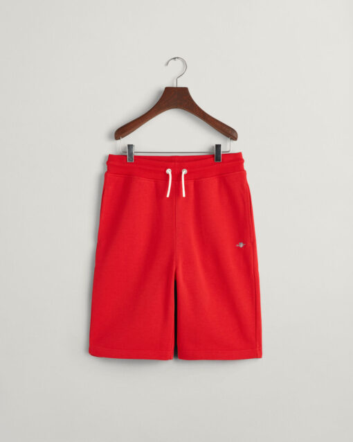 Gant Teens Shield Sweat Shorts Bright Red