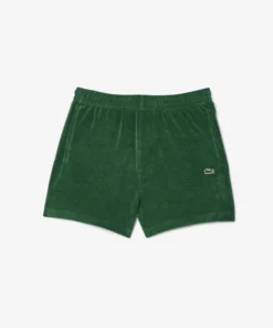 Lacoste Regular Fit Terry Knit Paris Shorts Pine Green