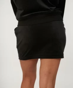 Juicy Couture Velour Robbie Pocket Mini Skirt Black