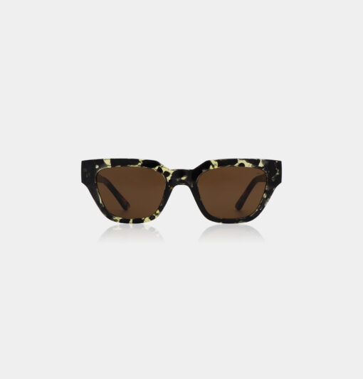 A.Kjaerbede Kaws Sunglasses Black/Yellow Tortoise