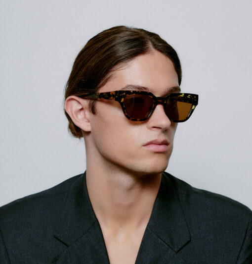 A.Kjaerbede Kaws Sunglasses Black/Yellow Tortoise