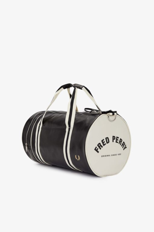 Fred Perry Classic Barrel Bag Black/Ecru