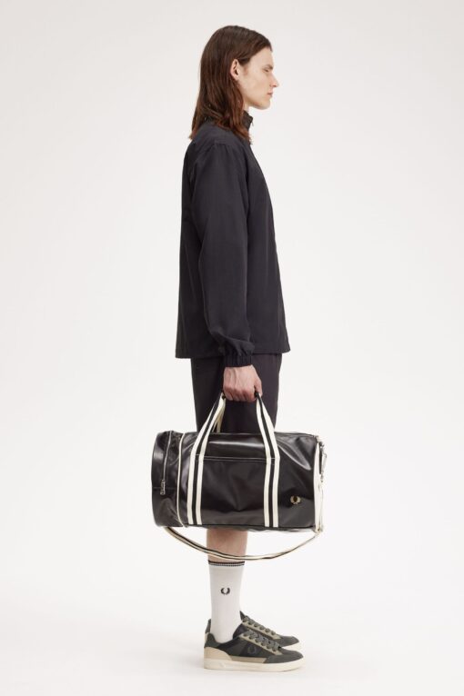 Fred Perry Classic Barrel Bag Black/Ecru