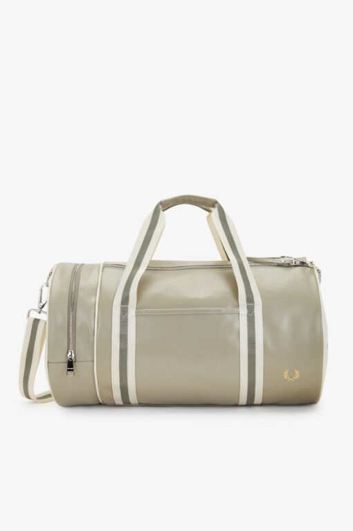 Fred Perry Classic Barrel Bag Warm Grey/Ecru