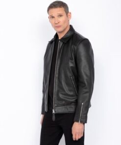 Schott Leather Jacket Black