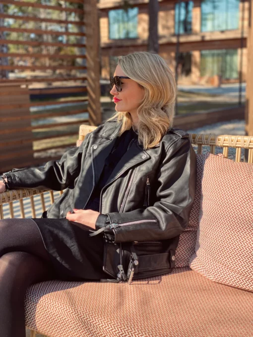 Human Scales Leah Leather Jacket Black
