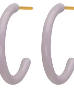 LULU Copenhagen Color Hoops Medium Pair Purple