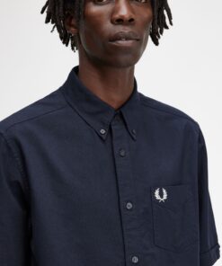 Fred Perry Oxdort SS Shirt Navy