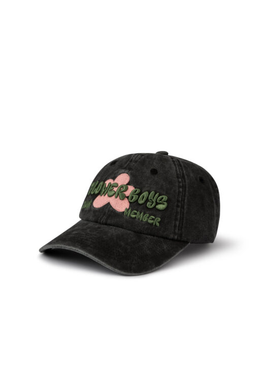 PICA PICA Floweboys Cap Washed Black