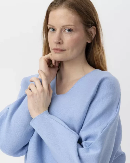Holebrook Barbro V-neck Light Blue