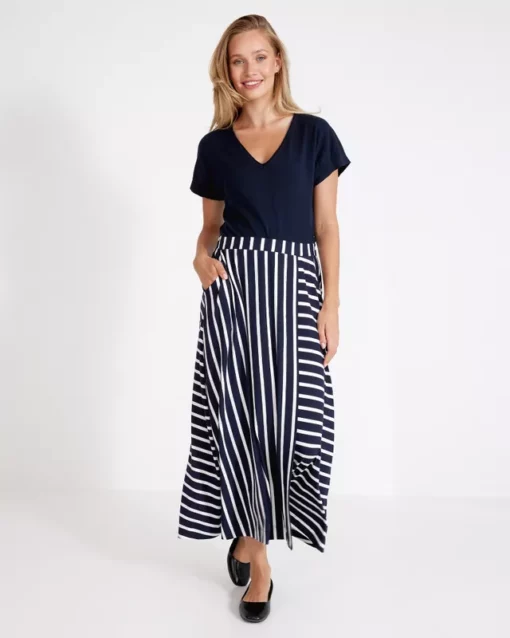 Holebrook Asta Skirt Navy/White