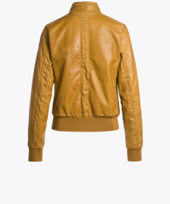 Parajumpers Ettie Leather Jacket Cinnamon