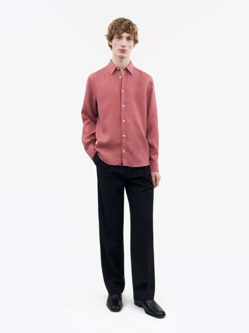 Tiger of Sweden Spenser Linen Shirt Rose Brown