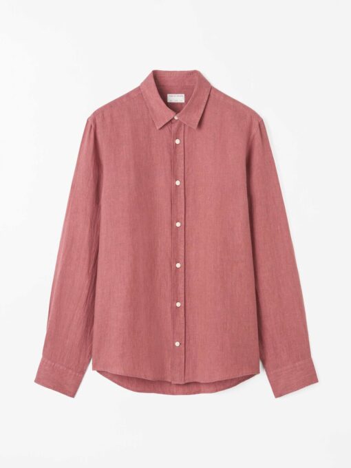 Tiger of Sweden Spenser Linen Shirt Rose Brown