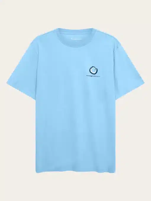 Knowledge Cotton Apparel Regular Fit T-shirt Dusk Blue