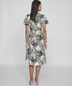Vila Lovie Wrap Midi Dress Birch