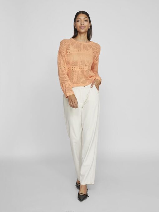 Vila Jiffy Knit Top Shell Coral