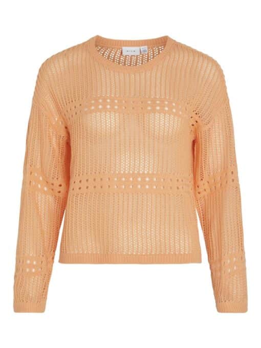 Vila Jiffy Knit Top Shell Coral