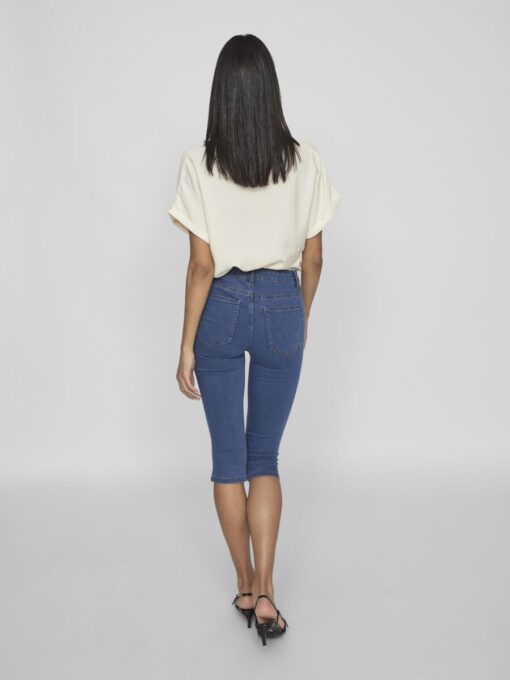 Vila Jeggy Ana Capri Leggins Medium Blue Denim